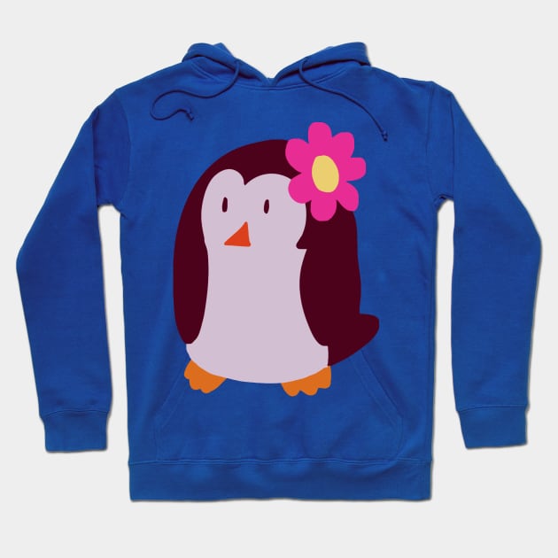 Flower Penguin Hoodie by saradaboru